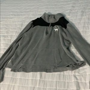 Gray PINK Quarter Zip